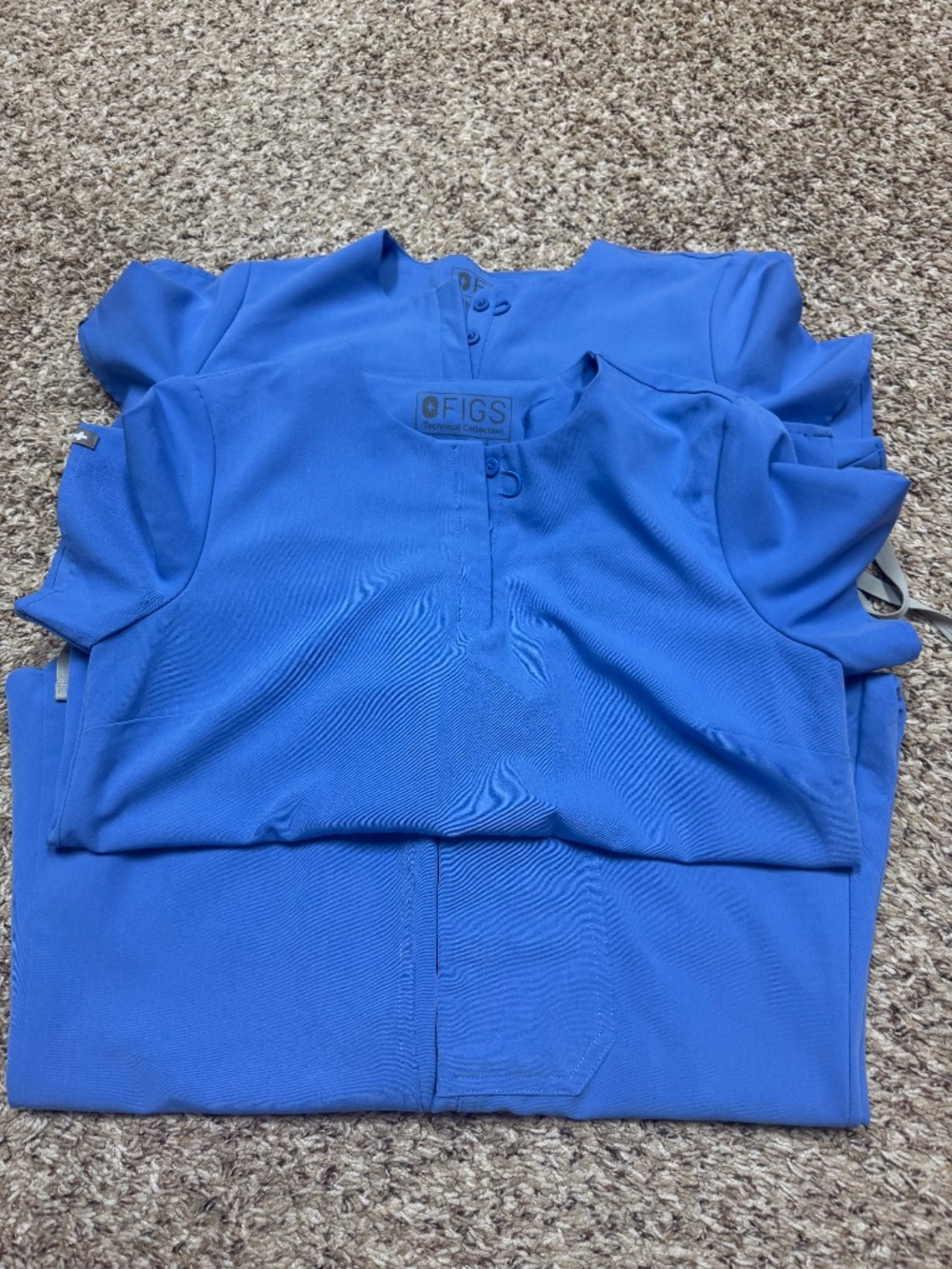 2 Pair of Figs, Ceil Blue, Kasane Top and Kade Pants, XS